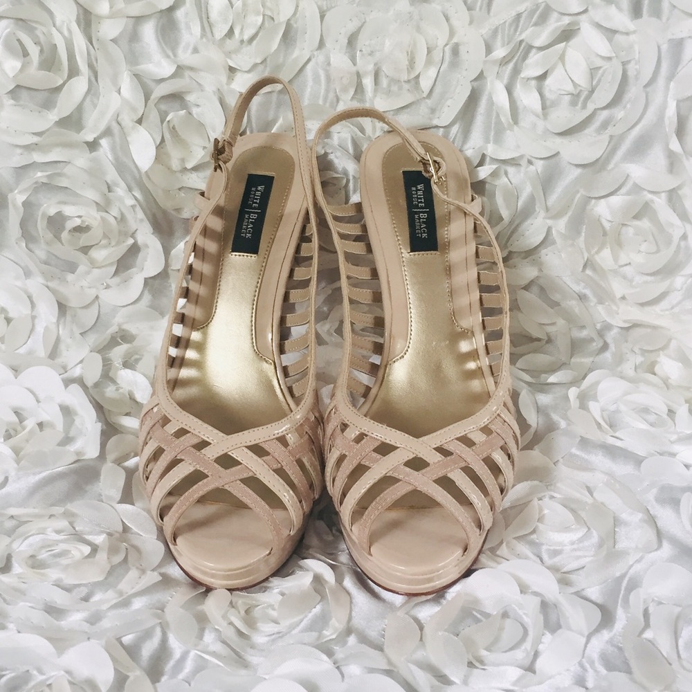 📦 Caged heeled sandals by WHBM